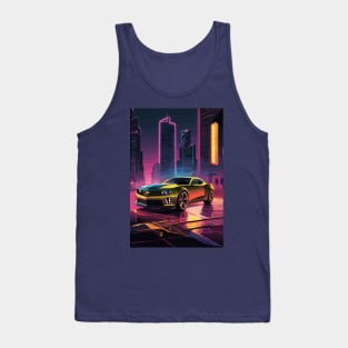 Modern American Camaro Muscle Car Retro Poster Tank Top